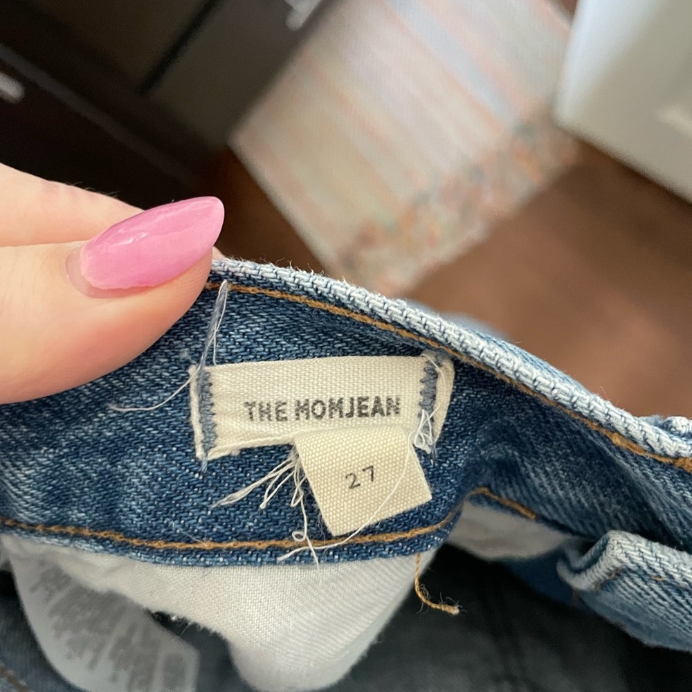 Distressed Madewell Mom Jeans